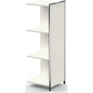 KERKMANN Regal Anbau-Sideboard / Raumteiler Artline BXHxT 390x1150x380mm 2 Böden weiß weiß