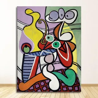 Picasso Frauen Abstrakte Leinwand Kunstdruck Malerei Poster Wand Bilder for Wohnzimmer Hause Dekorative Schlafzimmer Dekor Kein Rahmen (Color : D, Size : 30x40cm No Frame)