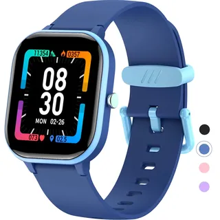 HENGTO Fitness Tracker für Kinder, IP68 wasserdichter Aktivitäts Tracker, Schrittzähler, Herzfrequenzmesser, 19 Sport Gesundheitsmodi, tolles Kindergeschenk für Teenager