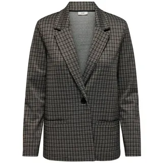 JACQUELINE de YONG Jackenblazer Karierter Langarm Blazer JDYGEGGO (regular fit) JDYGEGGO HUGH L/S CHECK BLAZER JRS ATK braun