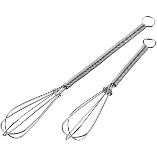 3x Westmark Mini-Schneebesen, Schwingbesen, Silber