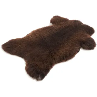 Cakla Lammfell Echt 110-120 cm - Schaffell Echt Groß - Fellteppich - Weich und Flauschig - Fell für Stühle - Lammfell Teppich - 100% Bio - Schafsfelle - Dekofell - Schafsfell Felle - Deko Fell
