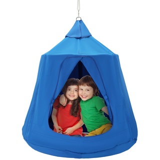 VEVOR hängende Baumzelt-Deckenschaukel-Hängematte für Kinder, 46" H x 43,4" Durchmesser. Blau