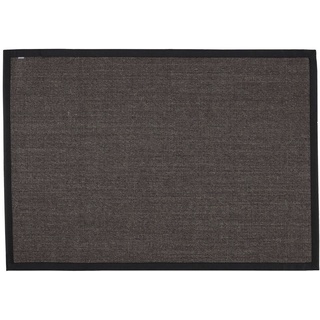 Sisalteppich DEKOWE "Mara S2 mit Bordüre Spezial" Teppiche Gr. B/L: 250 cm x 350 cm, 5 mm, 1 St., schwarz (schwarz, meliert) Esszimmerteppiche 100% Sisal, auch als Läufer, Wohnzimmer