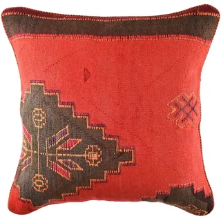 KUHFELL online & NOMAD Bodenkissen Sitzkissen Sitzpouf feinster persischer Kelim Kissen 60 x 60 cm