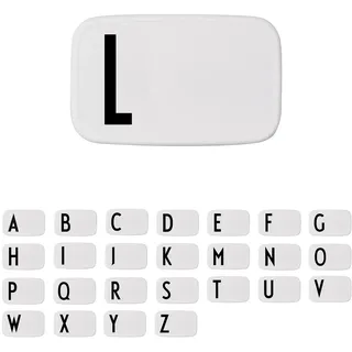 Design Letters Buchstaben Brotdose für Kinder, Erwachsene A-Z | Lunchbox BPA frei | Lunchbox Erwachsene | Personalisierte Geschenke | Ideal als Snackbox, Frühstücksbox, Brotbox Kinder, Brotdose Schule
