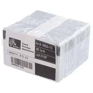 Zebra Technologies Zebra, Etiketten, Pvc Karten Weiss 500 Karten