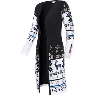 Nebulus Damen Jacke NOORS, warme Strickjacke, Strickmantel im Norweger-Style - XL