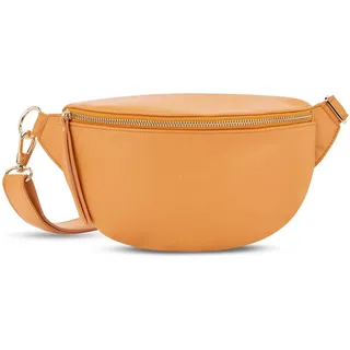 Expatrié Bauchtasche Damen Orange - Alice Small - Gürteltasche für Festival, Reisen & Alltag aus Veganem Leder - Brusttasche Stylisch - Wasserabweisend