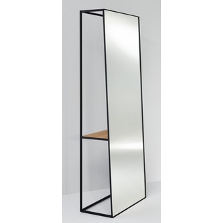 Casa Padrino Luxus Standspiegel mit Regal 65 x 32 x H. 17 cm - Designer Spiegel