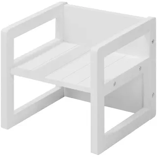 Roba Sitzhocker, Weiß, Holzwerkstoff, 1-Sitzer, 30x30x30 cm, Kinder- & Jugendzimmer, Kindermöbel, Kindersitzmöbel & -tische, Kinderstühle