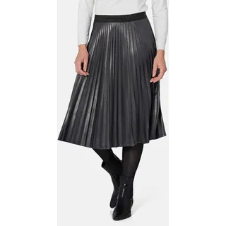 GOLDNER Plisseerock Damen Meliert/Grau 46