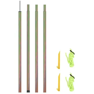 vidaXL Sonnensegel Stange 250 cm Verzinkter Stahl