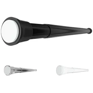Aquabad Aquabad® Hastaflex Teleskop 55-90 cm Duschvorhangstange ohne Bohren, Schwarz, für Dusche und Fensternischen