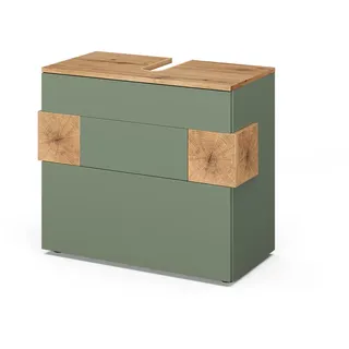Vicco Waschbeckenunterschrank Eden 2 Schubladen 70 x 64,5 x 37 cm Grün
