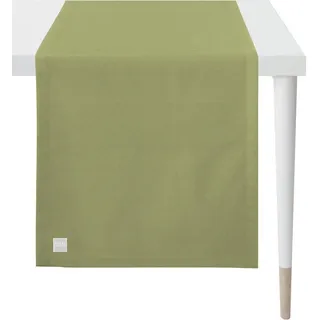 APELT Tischläufer 3959 Outdoor, Sommerdeko, Sommer (1-tlg), Panama grün 46 cm x 140 cm