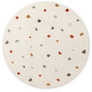 HANSE HOME Funny Dots Kinderteppich 160 x 160 cm Beige/Weiß