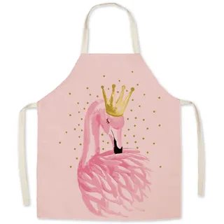 Eyands Kinderschürze mit Vogelmotiv zum Kochen, Backen, niedliches Muster, Leinen, Küchenschürze für Kinder, Kochen, Malen, Gartenschürze für Jungen und Mädchen - 17.7x22inch