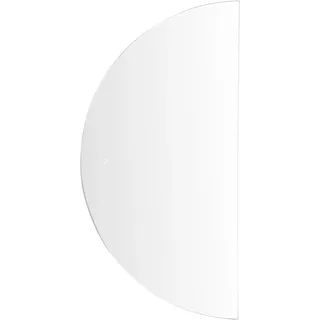 Beliani Badspiegel mit LED-Beleuchtung Silber