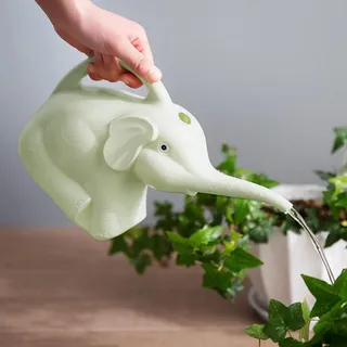 Deno Elefanten-Gießkanne, 2-Liter, Grün, Kunststoff