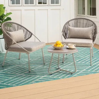avestar Bistroset 3-tlg. Beige/Grau