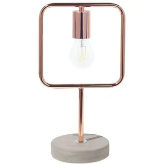 Beliani Tischlampe, Kupfer, Metall, 21x37x21 cm, Lampen & Leuchten, Innenbeleuchtung, Tischlampen, Tischlampen