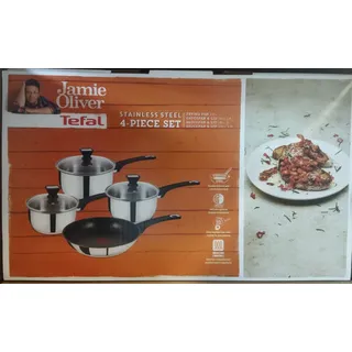Tefal by Jamie Oliver Topfset Pfannenset - silber 4 teilig Induktionsgeeignet