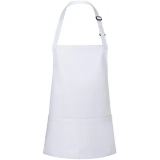 KARLOWSKY Kochschürze, Kurze Latzschürze Basic mit Schnalle und Tasche (One Size)