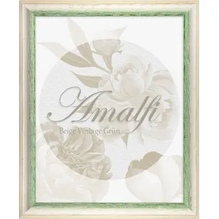 BIRAPA Einzelrahmen Bilderrahmen Amalfi, (1 Stück), 40x40 cm, Grün Weiß Vintage, Holz grün|weiß 40 cm x 40 cm