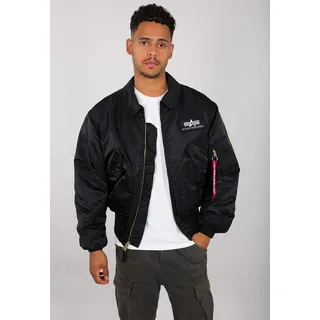 Alpha Industries Herren CWU 45 Bomberjacke, Black, S - S