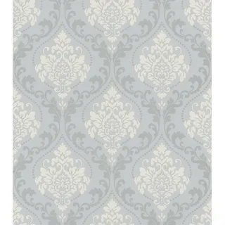Rasch Textil Papiertapete Ornament 53 x 1005 cm grau/silber 218121