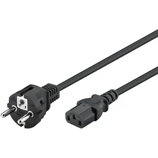 goobay Kaltgeräte-Anschlusskabel C13 1,5 m Schwarz