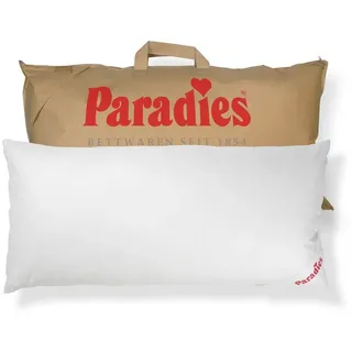 Paradies Kopfkissen Softy Top Bio, Kissen mit Reißverschluss, Füllung: 100% Polyester, Bezug: 100% Bio-Baumwolle, Seitenschläfer, Bauchschläfer, Rückenschläfer, Kopfkissen 40 x 80 40 cm x 80 cm