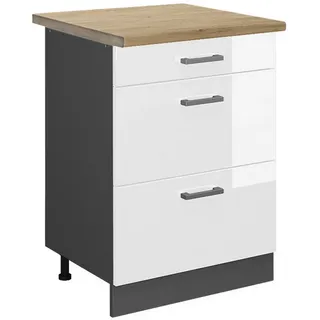 Vicco Schubladenschrank R-Line 60 x 60 x 81,5 cm Weiß