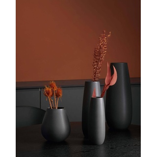 ASA Selection Vase Ease 18 cm Steingut Schwarz