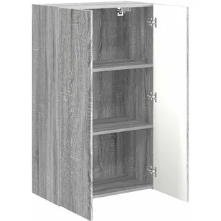 vidaXL TV-Wandschrank 59,5 x 31 x 100 cm Grau Holzwerkstoff