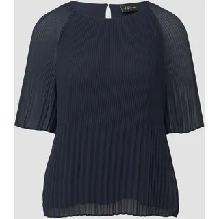 S.Oliver BLACK LABEL Kurzarmbluse blau, 36