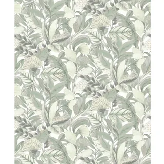 Erismann Vliestapete ELLE Decoration 2 Blätter FOREST grün FSC®