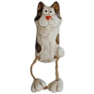 dekotrend.gallery Kantenhocker Kantenhocker Katze Keramik Gartenstecker Deko Tier Skulptur Figur, Zaunhocker Zaunsitzer Dekofigur Dekoskulptur Dekoobjekt