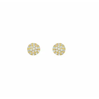 Adelia ́s Paar Ohrstecker Damen Goldschmuck, mit Zirkonia Goldschmuck für Damen goldfarben