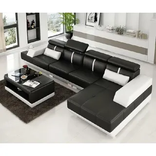Ecksofa mit USB Wohnlandschaft Polster L Form Garnitur Eck Couchen XXL Sofas Neu