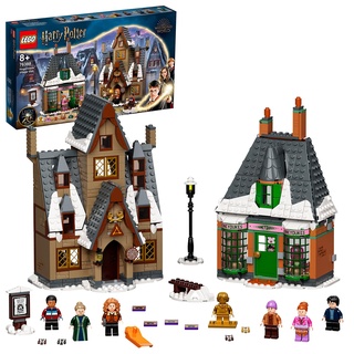 LEGO Harry Potter Besuch in Hogsmeade, Set zum 20. Jubiläum mit Ron als goldene Minifigur, inkl. 4 zufällige Zauberer-Karten zum Sammeln, Spielzeug für Jungen und Mädchen ab 8 Jahre 76388