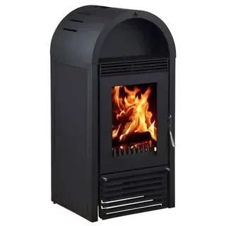 EuroTeplo Kaminofen wasserführend | Marbella Schwarz  | 12 kW