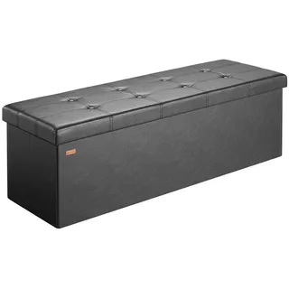 DEUBA Sitzbank Polsterbank Schwarz 115 x 40 x 40 cm