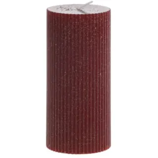 Chic Antique Stumpenkerze mit Rillen und Glitzer in cherry | Gr.: onesize