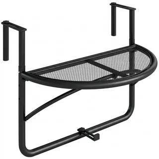 Outsunny Balkonhängetisch 60 x 50 x 45 cm Schwarz/Weiß
