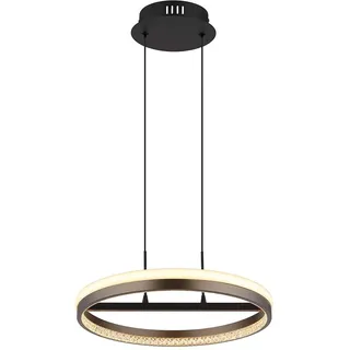 GLOBO Hängelampe 1-flg. 150 cm rund grau