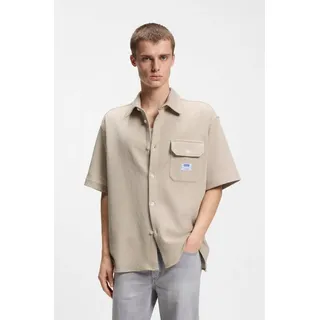 HUGO BOSS Kurzarmhemd Weiß M