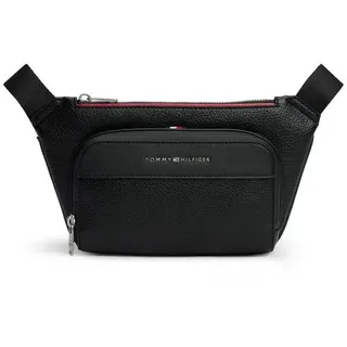 Tommy Hilfiger Gürteltasche TH CENTRAL BUMBAG, Unisex Bauchtasche, Crossbodybag mit zwei Fächern schwarz
