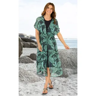Viskose-Kaftan in Druck smaragd in Größe 48/50 von DW-Shop, Smaragd, 48/50